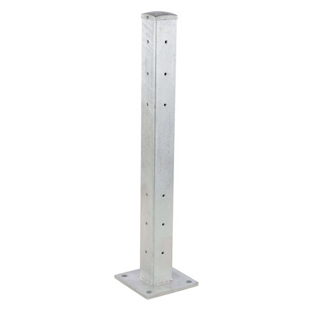 Vestil Rigid Tube Post 43.125 In Bolt-On Style-Galvanized GR-F3R-BO-TP42-HDG